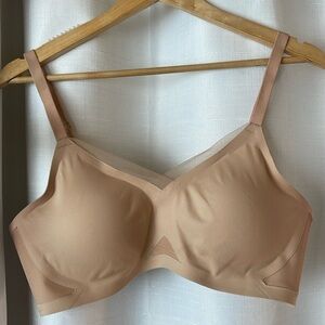 Honeylove Crossover Bra, Sand, L
